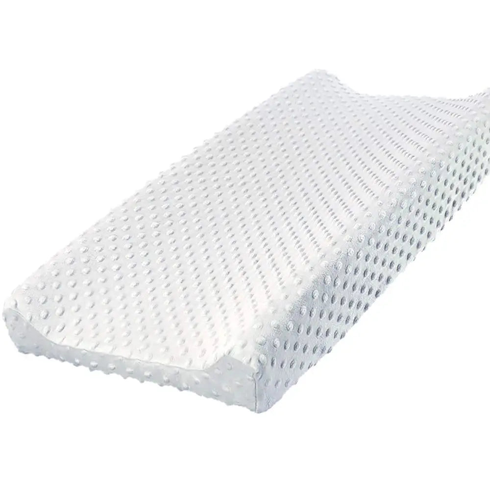 Grey baby changing pad cover, breathable minky fabric, comfortable for infants