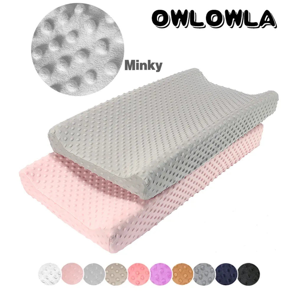 Portable diaper changing sheet, eco-friendly minky fabric, ideal for on-the-go parents
