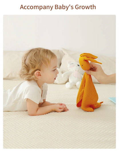 Gift-ready set of breathable muslin baby towels, an essential for any new parent.