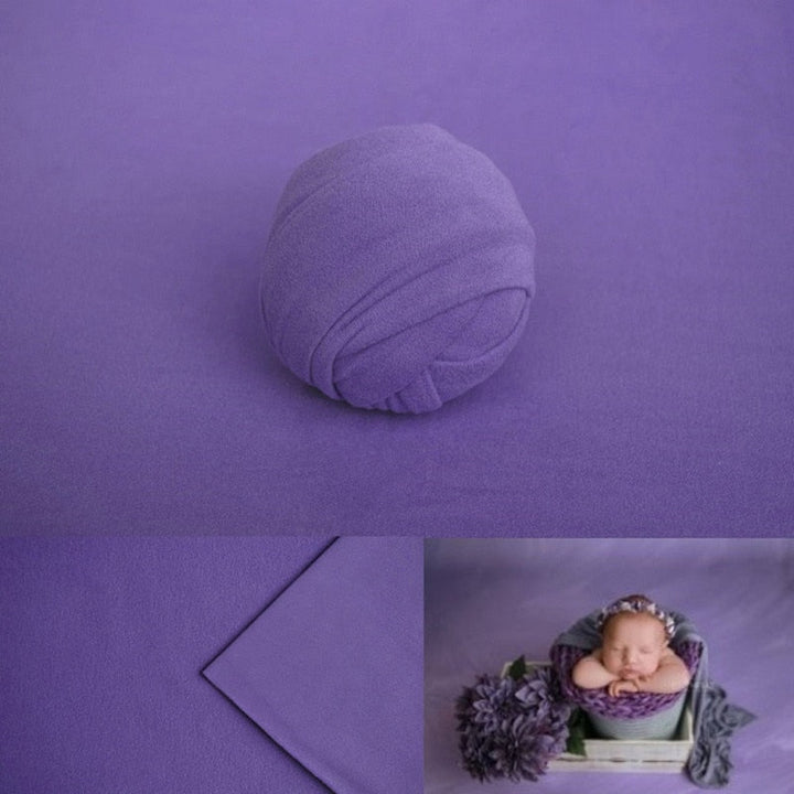 Newborn photography set: dark gray wrap and abstract textured backdrop for babies