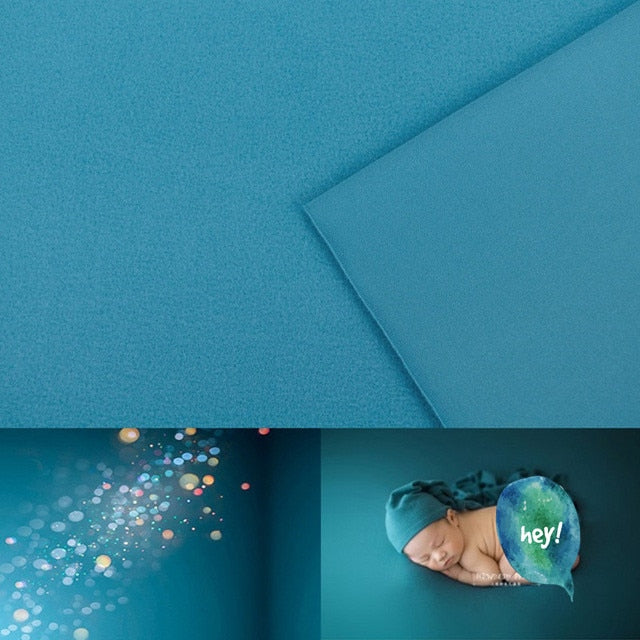 Newborn photo props: wrap and reversible backdrop in two different textures