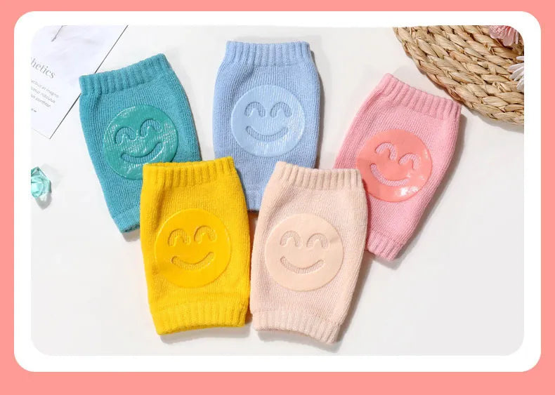 Close-up of the anti-bacterial fabric of baby crawling protector knee pads, focusing on hygiene.