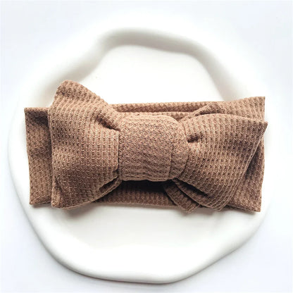 Assorted pack of soft cotton baby headbands with bows, perfect baby accessories gift