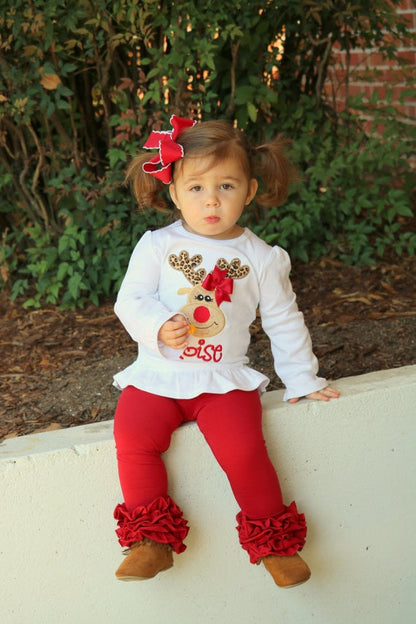 Soft pink cotton ruffle leggings for baby girls, comfortable and stylish everyday wear