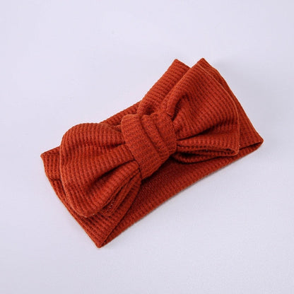 Polka dot elastic bow headband for baby girls, sweet infant fashion accessory