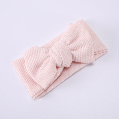 Cute red elastic bow headband for baby girls, a charming newborn gift