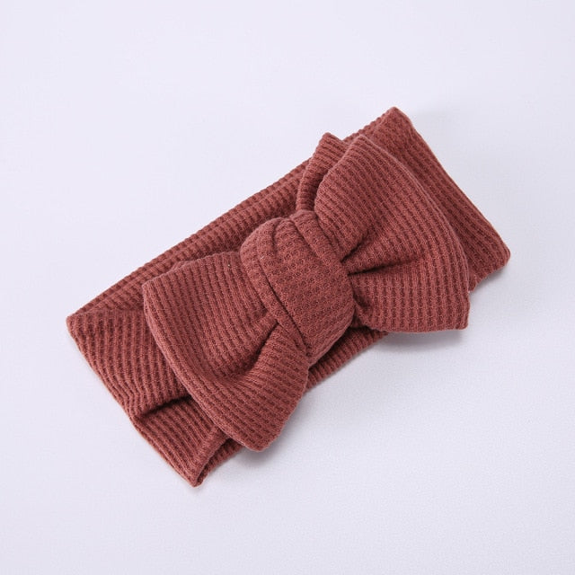 Black soft elastic bow headband, a versatile baby girl hair accessory