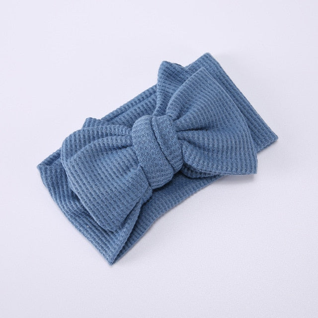 Striped baby girls' elastic bow headband, a cute and trendy infant design