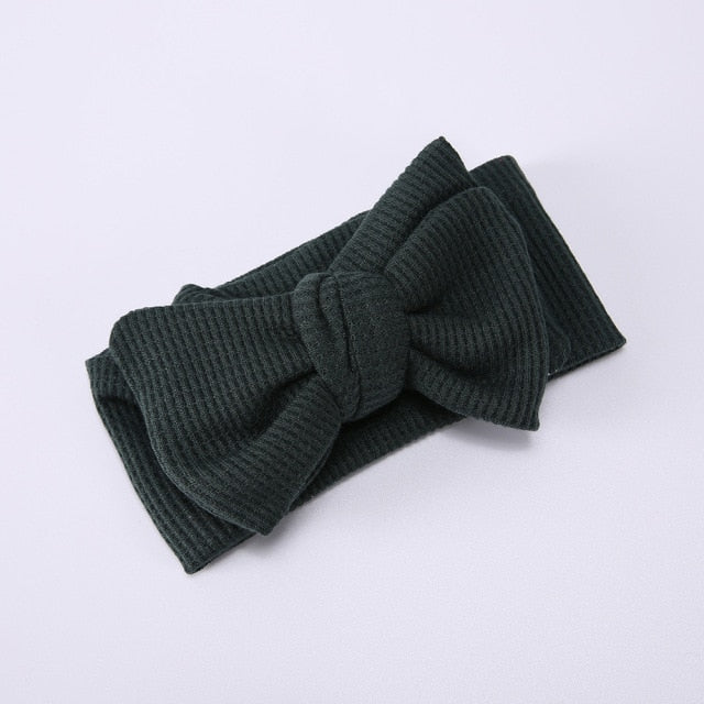 Purple soft elastic bow headband for baby, an adorable baby girl accessory