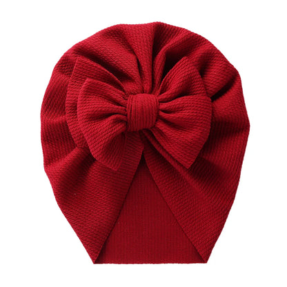 Set of assorted baby topknot turban hats, soft polyester infant headwraps, newborn gifts