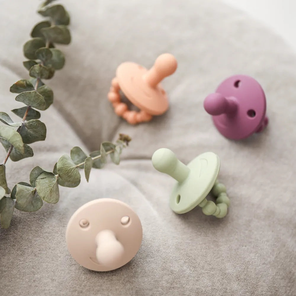 Soft silicone baby pacifier teether, newborn essentials for soothing comfort