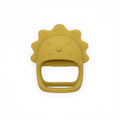 Engaging animal shape silicone baby teether, easy for little hands to hold and chew