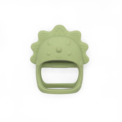BPA-free baby teether, soft silicone, animal design, promoting sensory development