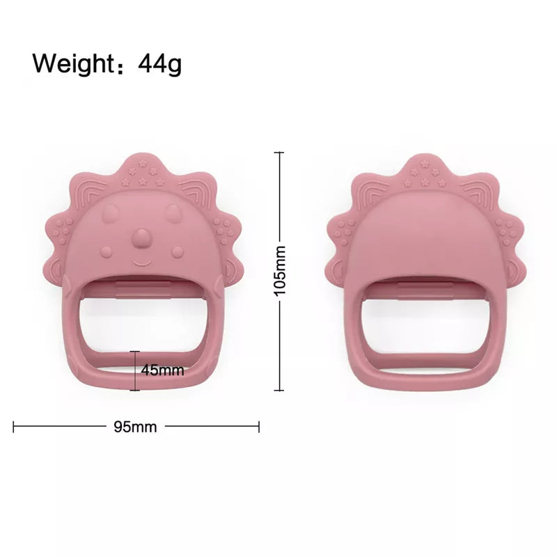 Essential infant toy: soft silicone animal teether for effective teething relief