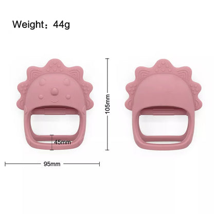 Essential infant toy: soft silicone animal teether for effective teething relief