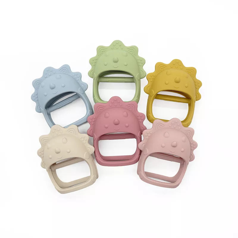 Baby health product: animal-shaped silicone teether, safe and effective for infant teething