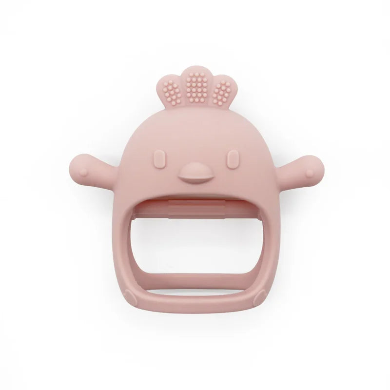 Sensory animal teether toy, silicone and BPA-free, designed for baby teething relief