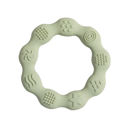 Sensory silicone teether, promotes cognitive and oral development for teething babies
