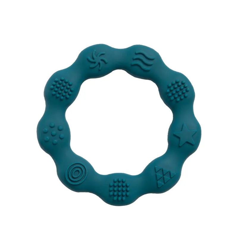 Hypoallergenic silicone baby teether, bpa-free for safe infant oral care and chewing