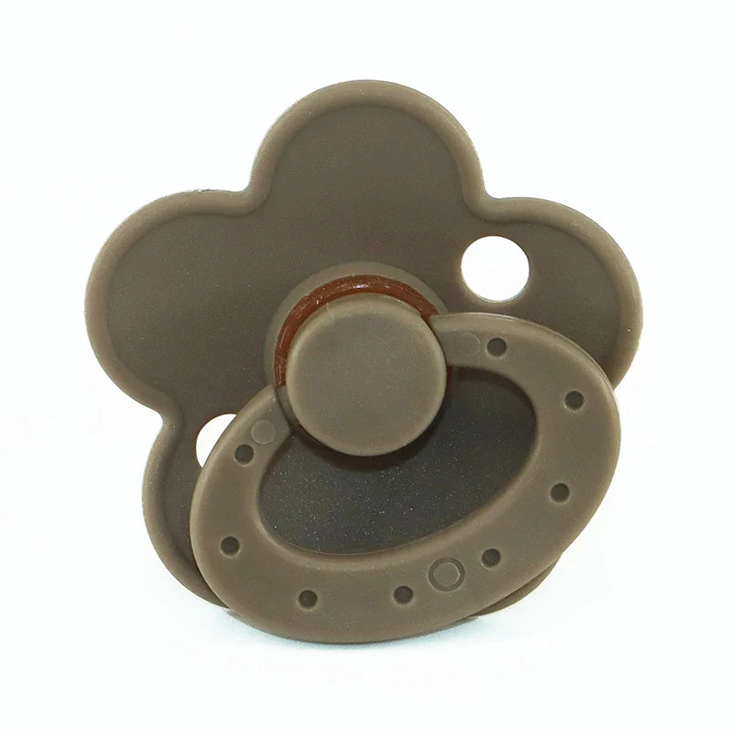 Portable soft silicone pacifier for infants, perfect for travel & everyday use