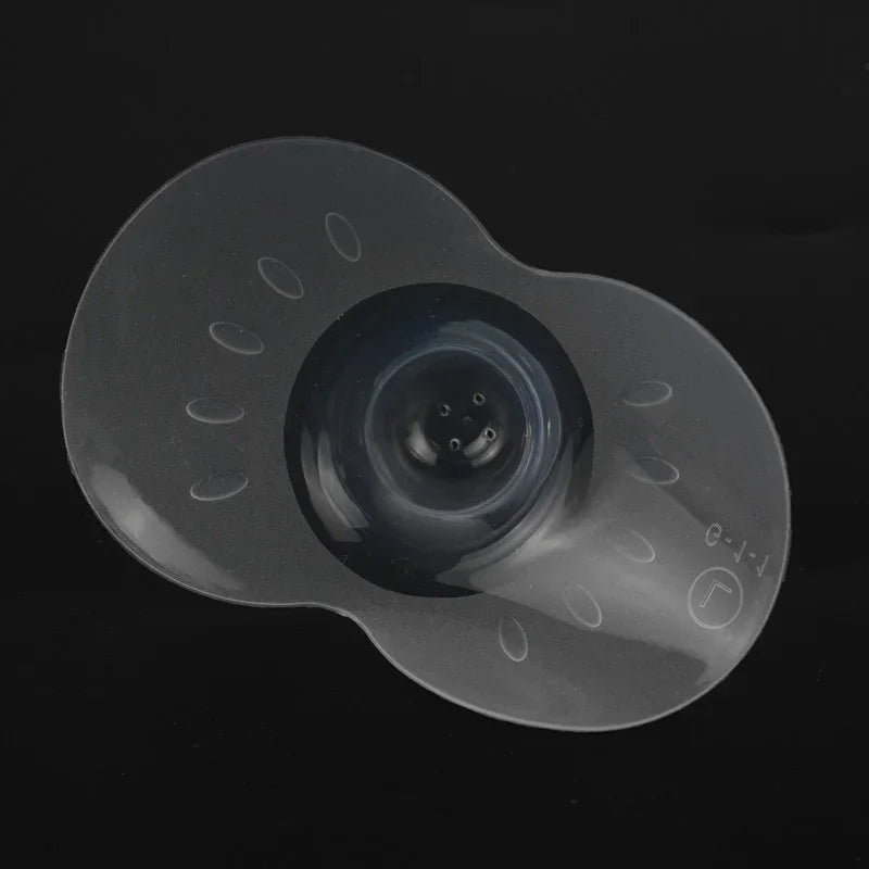 Two soft silicone nipple protectors for breastfeeding, a must-have for new mothers.
