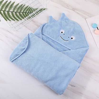 Unisex hooded towel for baby, absorbent bamboo fiber, a must-have for bath time and beach adventures.
