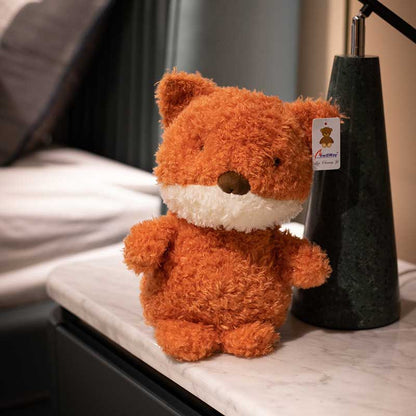 Close-up of a soft giraffe plush toy, ideal comfort pillow for children's playtime