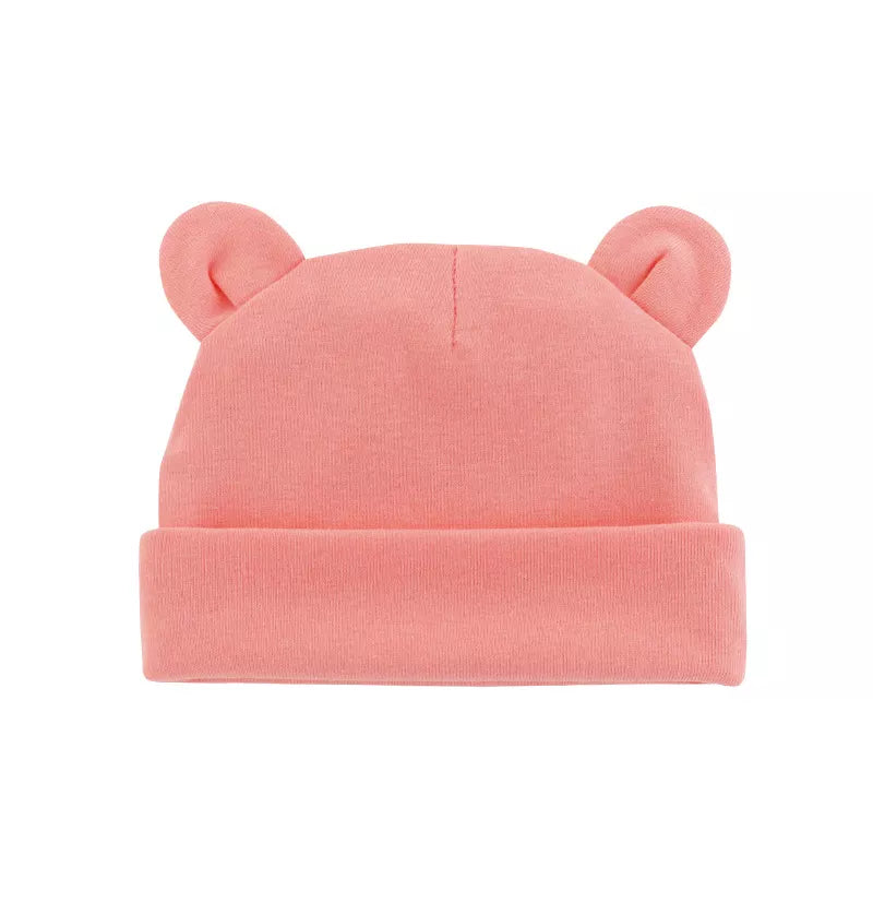 Softest baby cotton beanie, gentle newborn headwear for sensitive skin, 0-12 months.