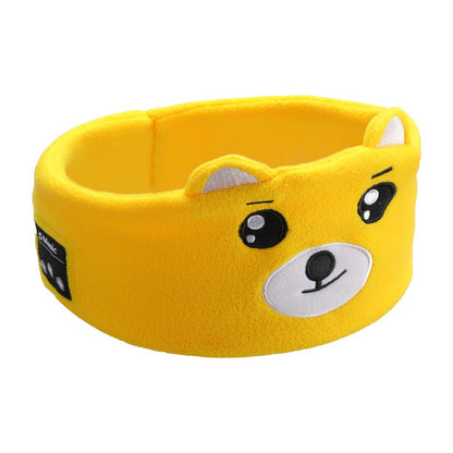 Wireless children's headphones with a plush, flexible headband, ultimate comfort and safety