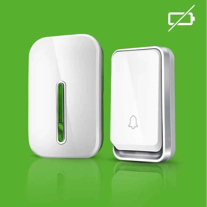 Sonivo wireless battery-free smart doorbell system, ideal for home security and easy installation.
