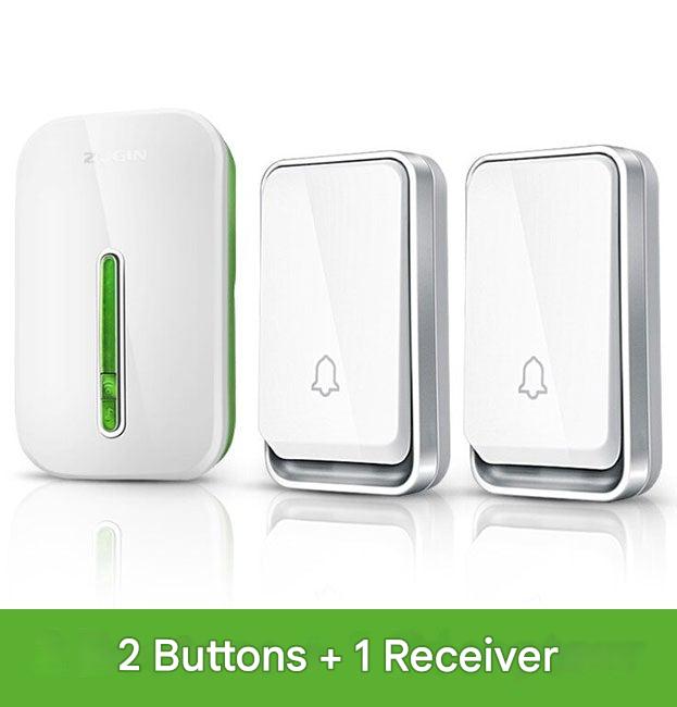 Sonivo battery-free wireless doorbell with transmitter and receiver. Smart home security, easy install.