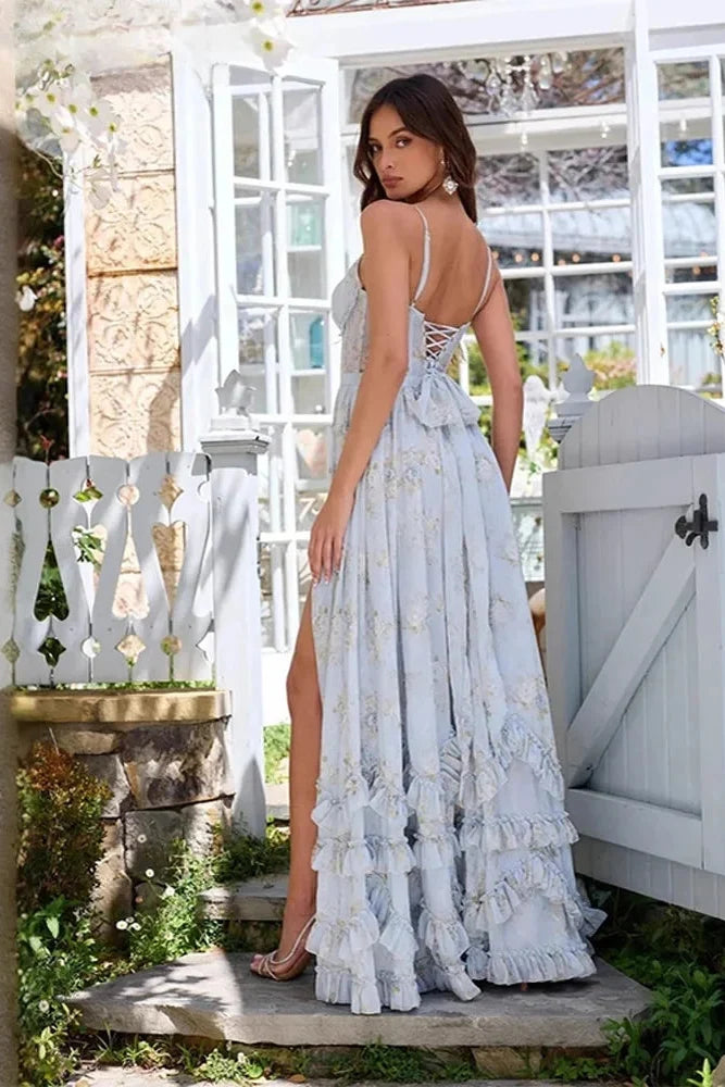 Beautiful women's maxi dress, perfect as a flowing special occasion or formal event dress.