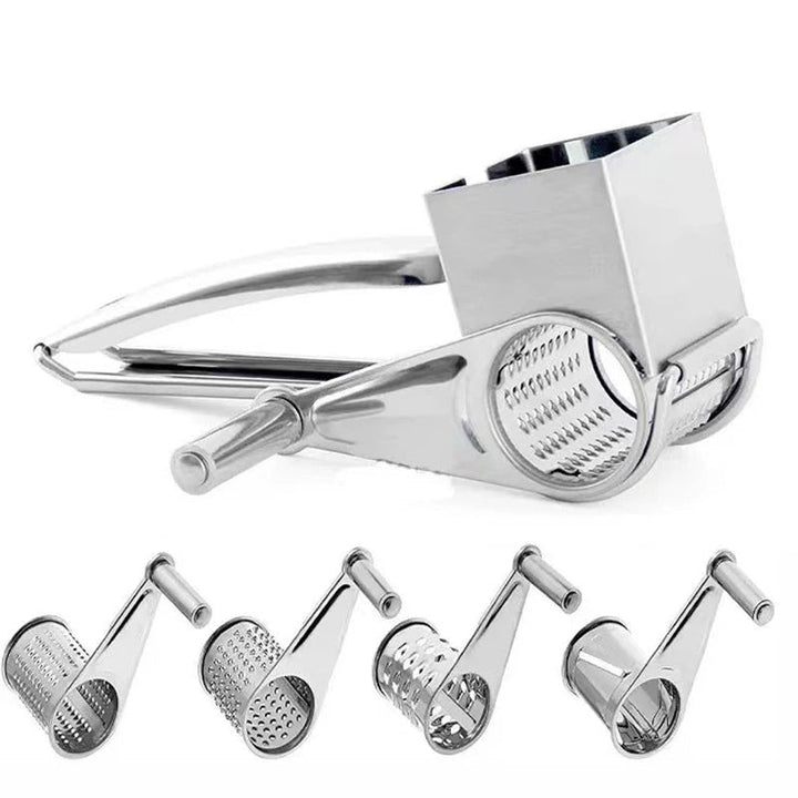 Modern rotary grater, a must-have kitchen gadget for effortless shredding and grating.