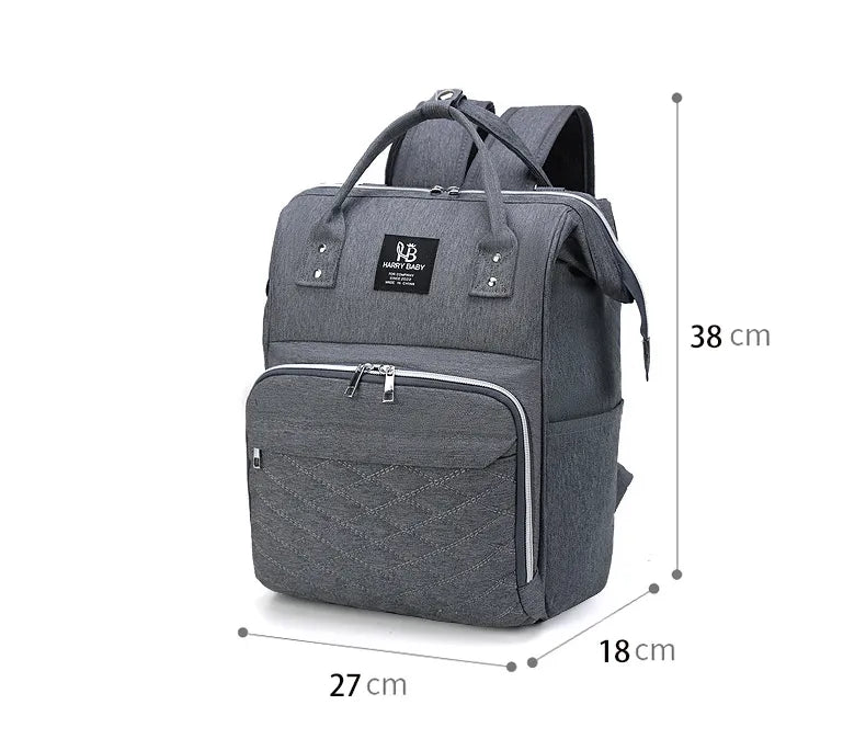 Lightweight nylon diaper backpack, perfect for daily use and travel