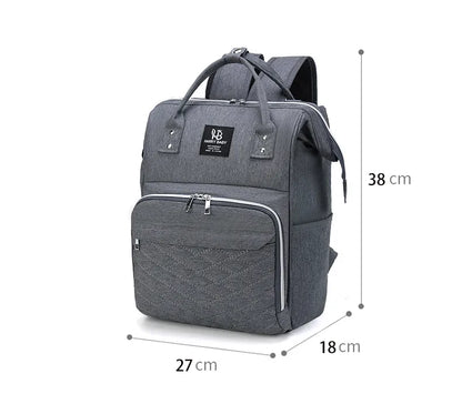 Lightweight nylon diaper backpack, perfect for daily use and travel