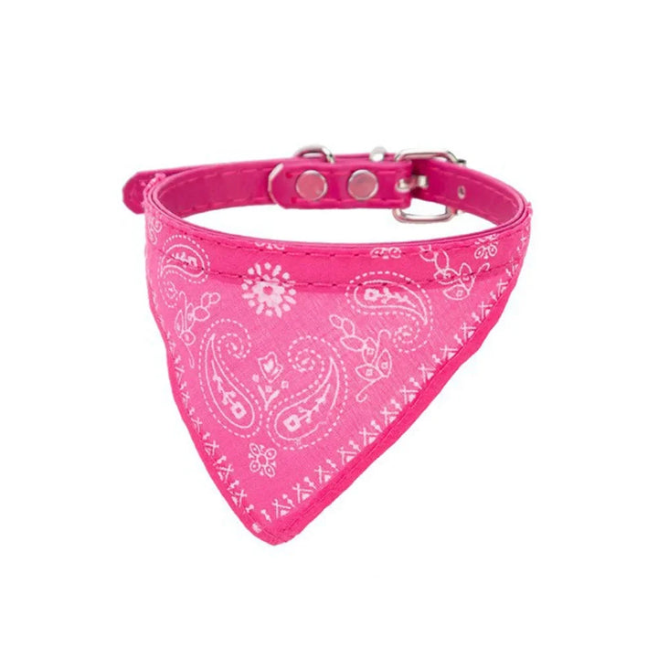 Durable cat bandana collar, an adjustable and stylish pet accessory for everyday wear.