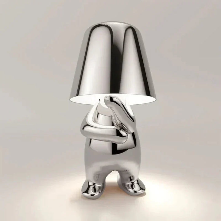 Cordless LED table lamp, modern design, dimmable, perfect for sophisticated home decor.