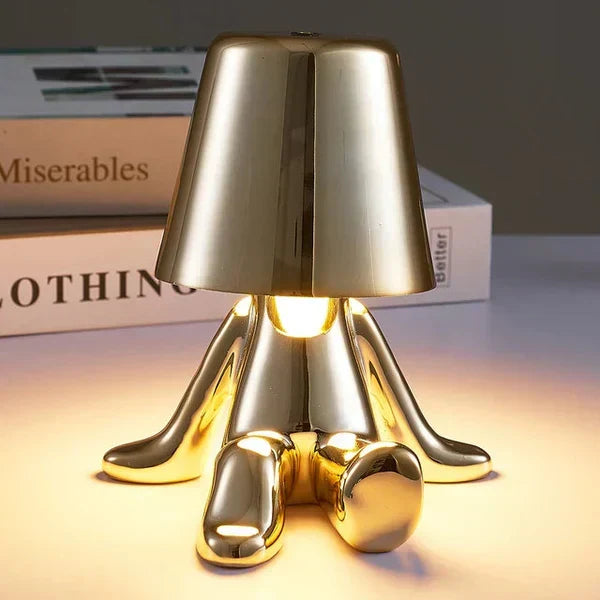 Modern rechargeable LED lamp for accent lighting, portable and dimmable.