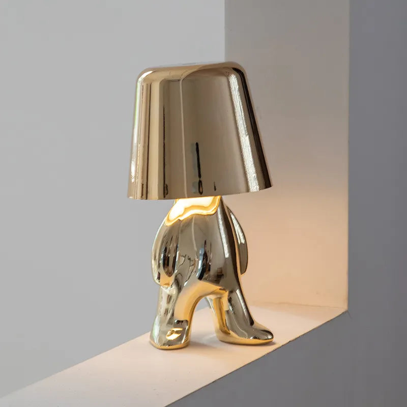 Elegant LED lamp, cordless, dimmable, a modern piece for upscale home decor.