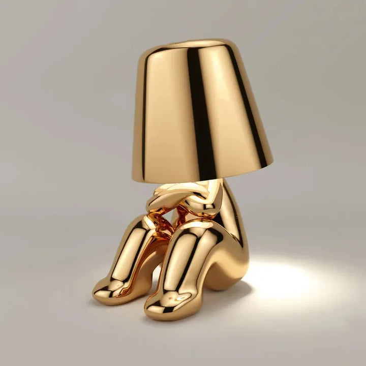 Modern rechargeable LED table lamp, dimmable, essential for sophisticated home decor.