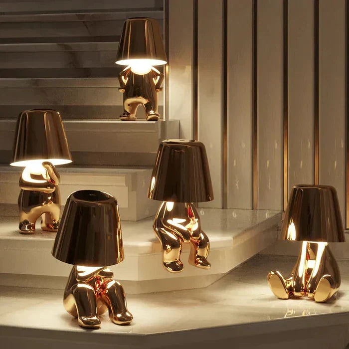 Versatile rechargeable LED lamp, dimmable, cordless, ideal for modern mood lighting.