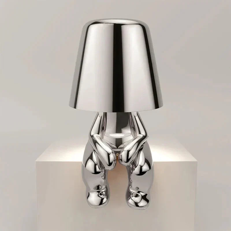 Home decor LED lamp, cordless, dimmable, provides soft, atmospheric light.