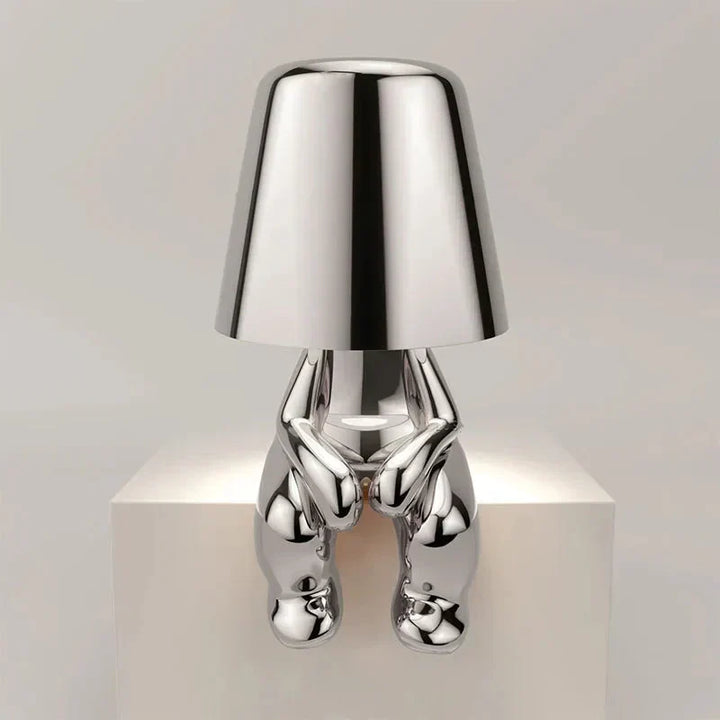 Home decor LED lamp, cordless, dimmable, provides soft, atmospheric light.