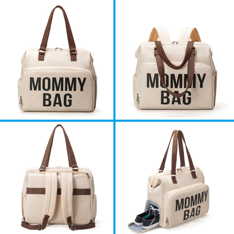 High capacity diaper backpack for moms, versatile, pink, for baby essentials and personal items
