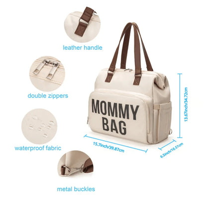 Women's high capacity diaper backpack, black, multiple compartments for baby gear and mommy essentials