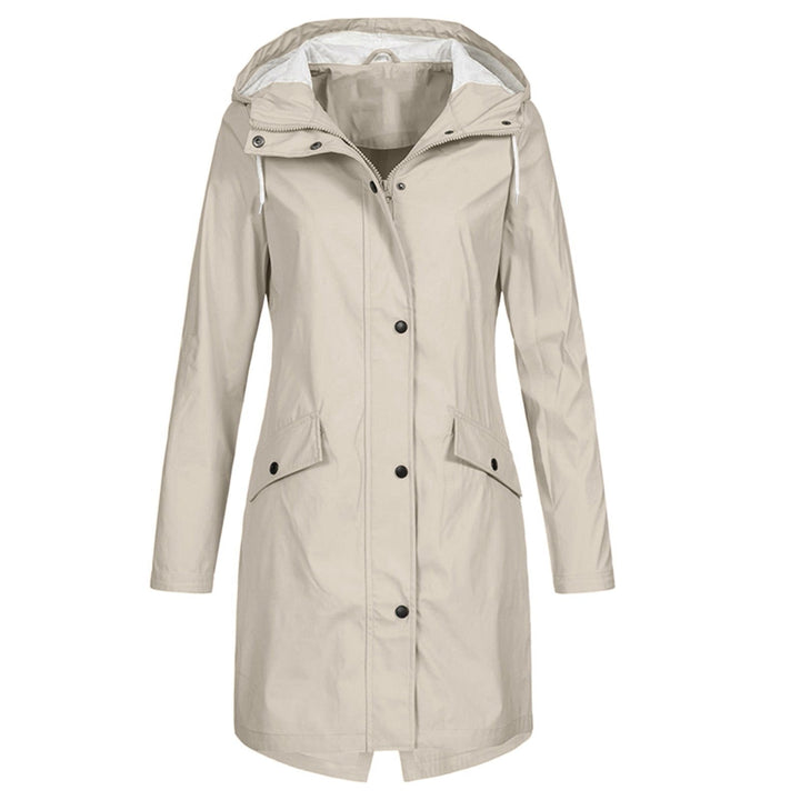 Chic women's weatherproof jacket, lightweight fashion outerwear to stay dry in all seasons.