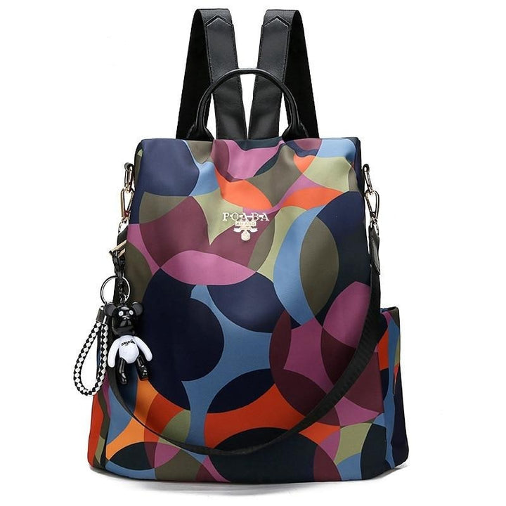 Stylish women's anti-theft backpack, sleek design for daily use & travel. Secure & water-resistant.