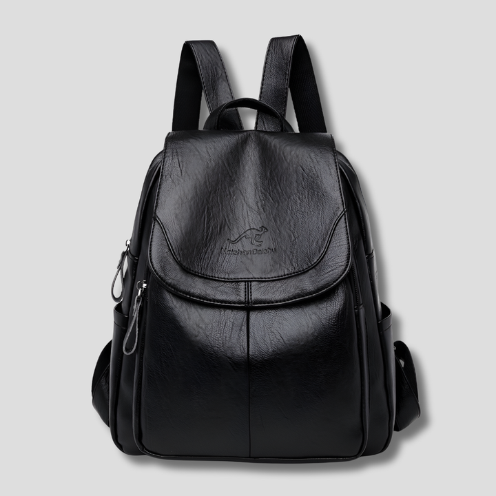 Versatile women's anti-theft flap backpack. Stylish, secure, and organized travel bag.