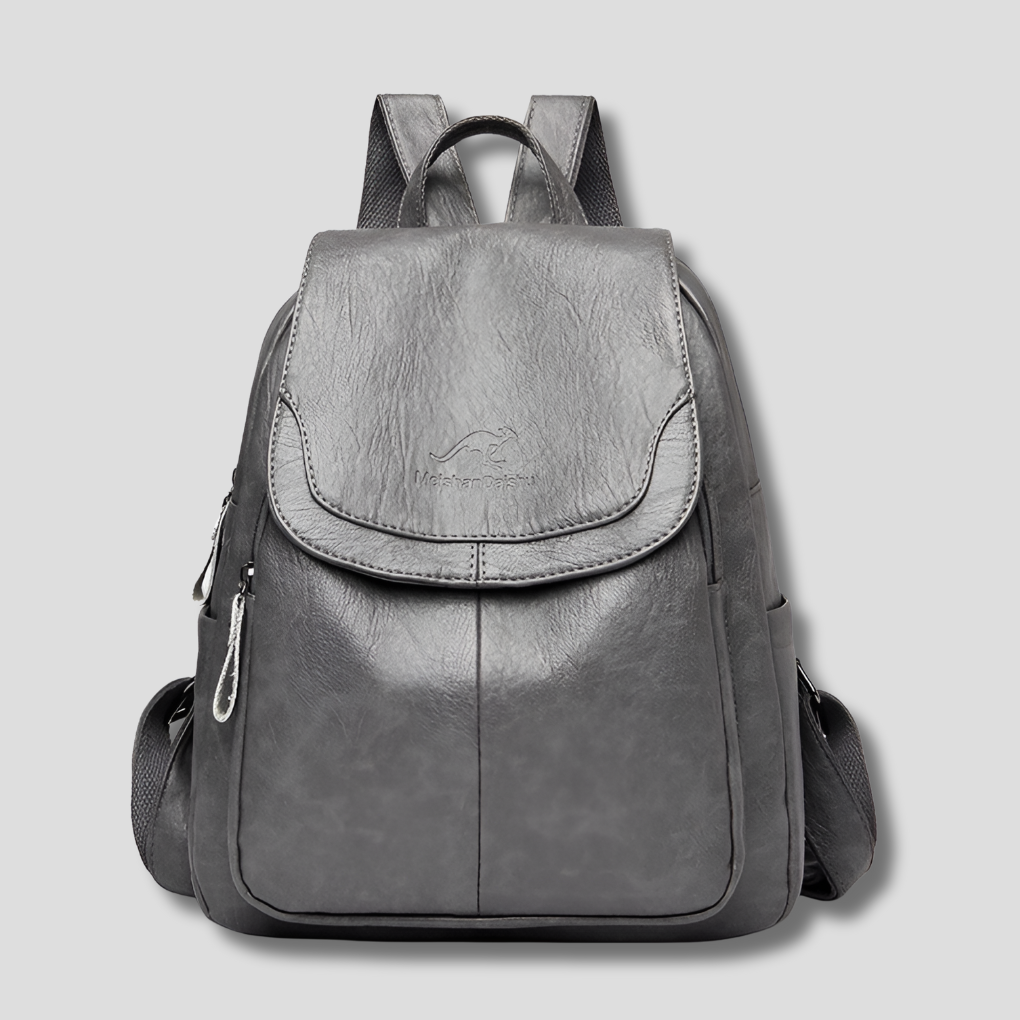 Practical & stylish women's anti-theft backpack. Secure flap closure protects essentials.
