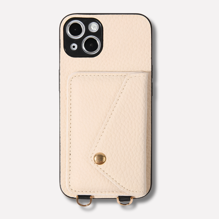 Versatile iPhone crossbody wallet case for women with secure card holder & adjustable lanyard for on-the-go ease.